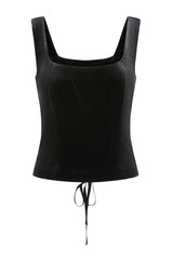 Banned Retro Nightfall Velvet Corset Top