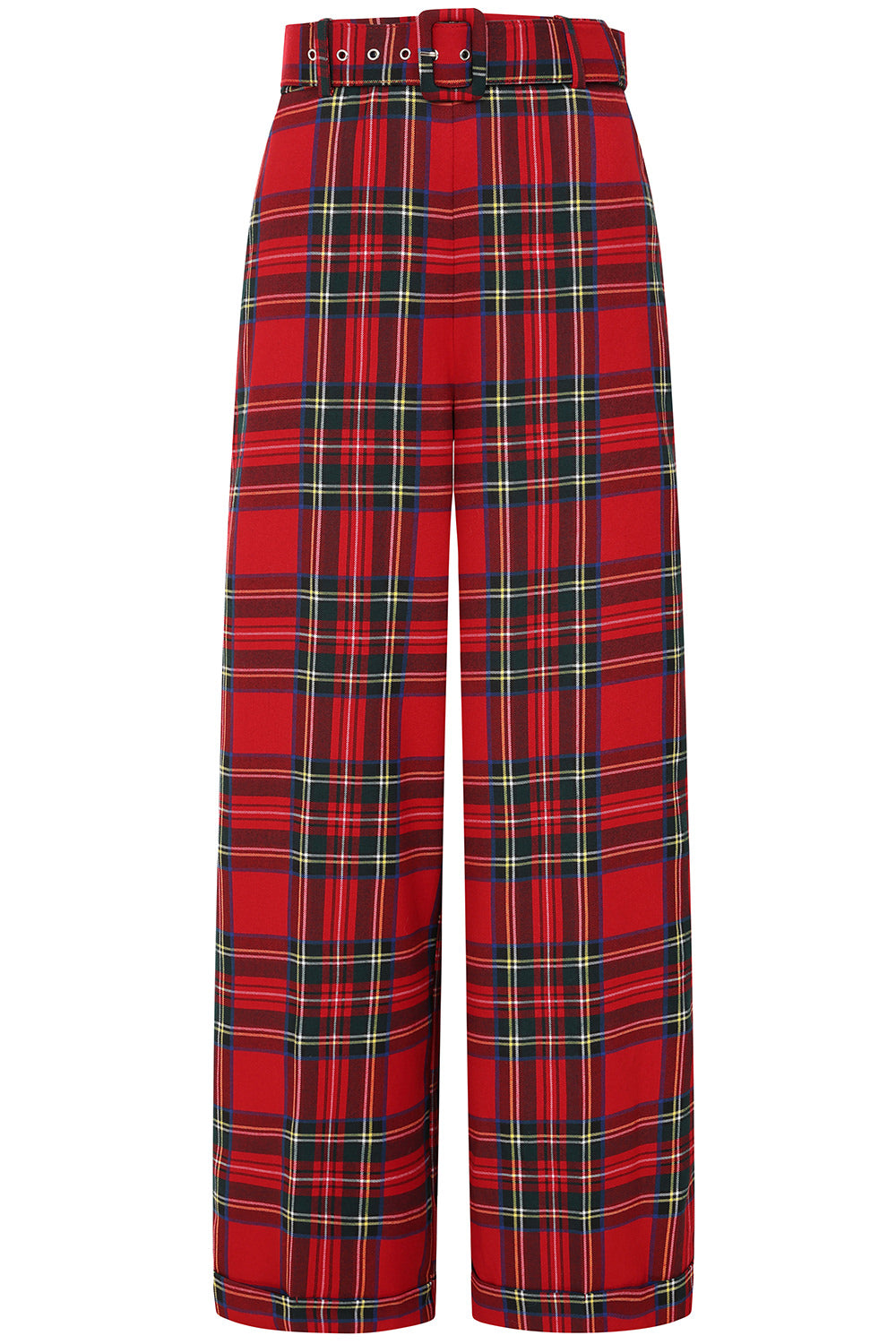 Banned Retro Joanna 40's Christmas Check Trousers