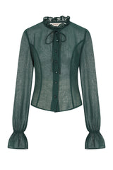 Banned Retro Moonlit Romance Sheer Blouse