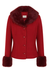 Chaqueta de piel sintética Rea de Banned Retro