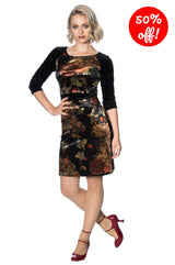 VELVET DREAMS FLORAL DRESS