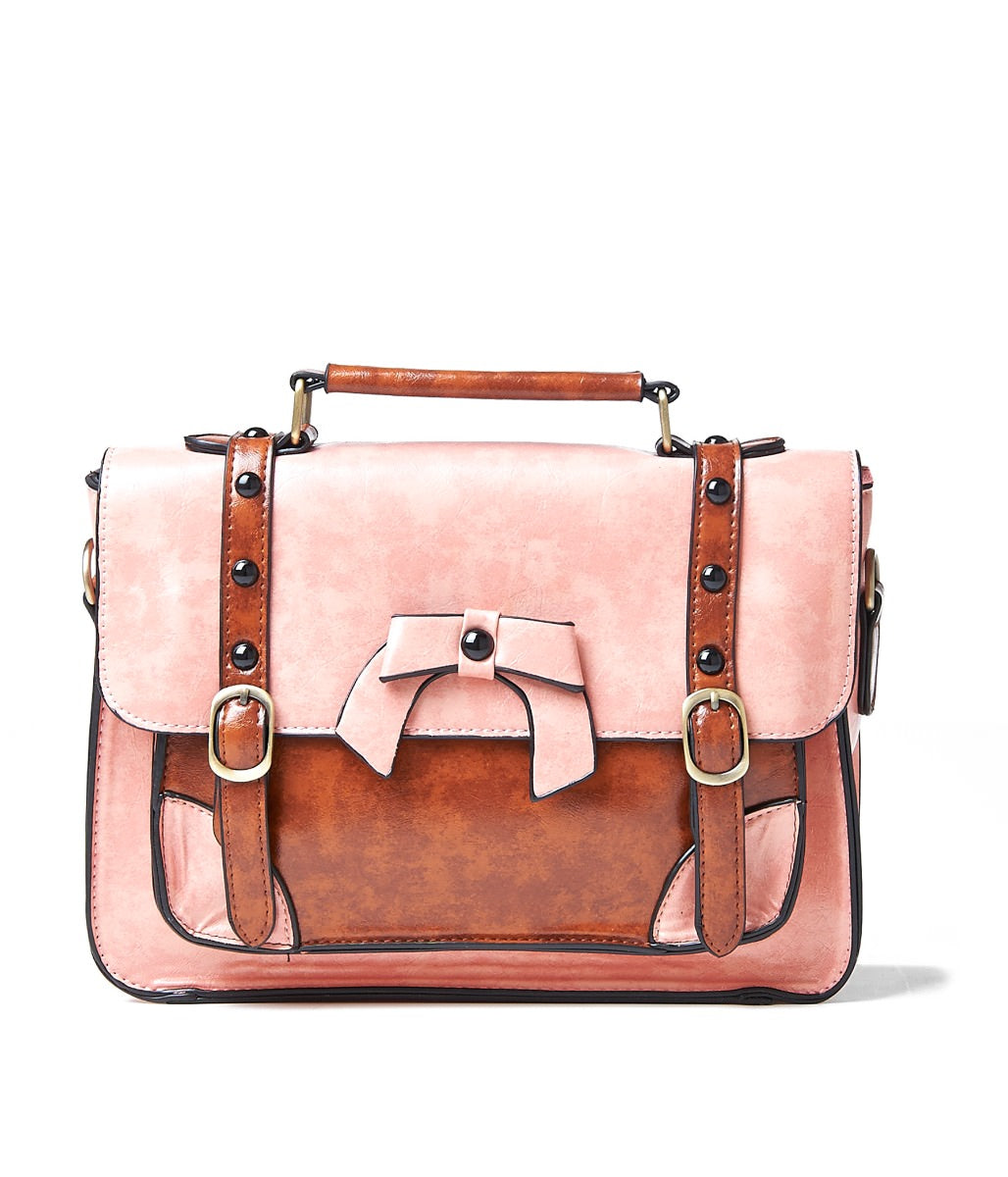 BUCKLE WITH BOW RETRO HANDBAG