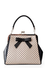 Banned Retro 1950's Polka Starr Frances Blush Handbag