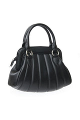 BANNED Audrey Quilted 1940s-Inspired Handbag | Sustainable Vintage Style-Black-One Size