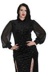 VELVET BAT BLOUSE