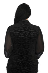 VELVET BAT BLOUSE