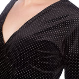 SPARKLE VERLOUR POLKA DOT DRESS