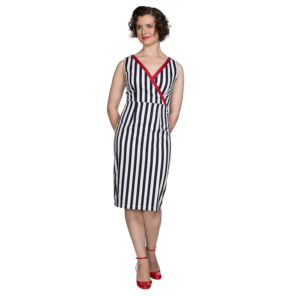 LAND AHOY PENCIL DRESS