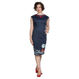 SUMMER SAIL PENCIL DRESS