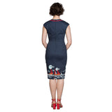 SUMMER SAIL PENCIL DRESS