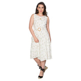SPRING SPRIG WRAP BACK DRESS