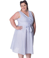 FRONT ROW WRAP DRESS