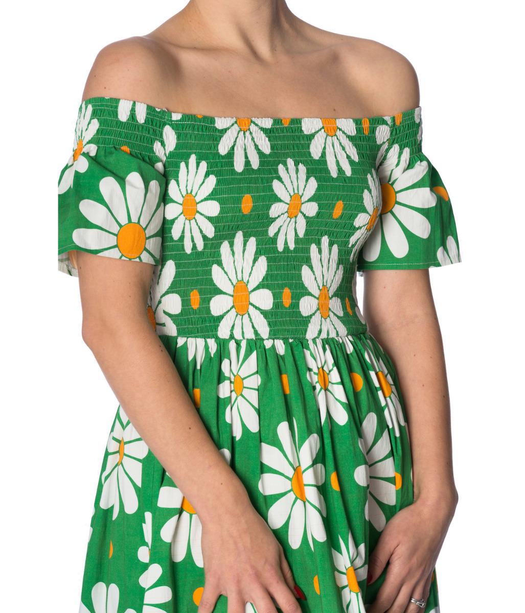 CRAZY DAISY SMOCK DRESS