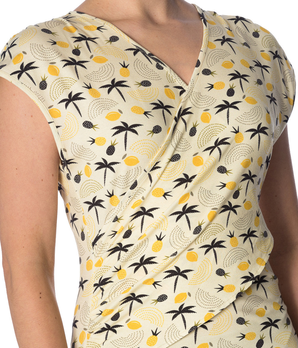PALM SHADE CROSS OVER DRESS