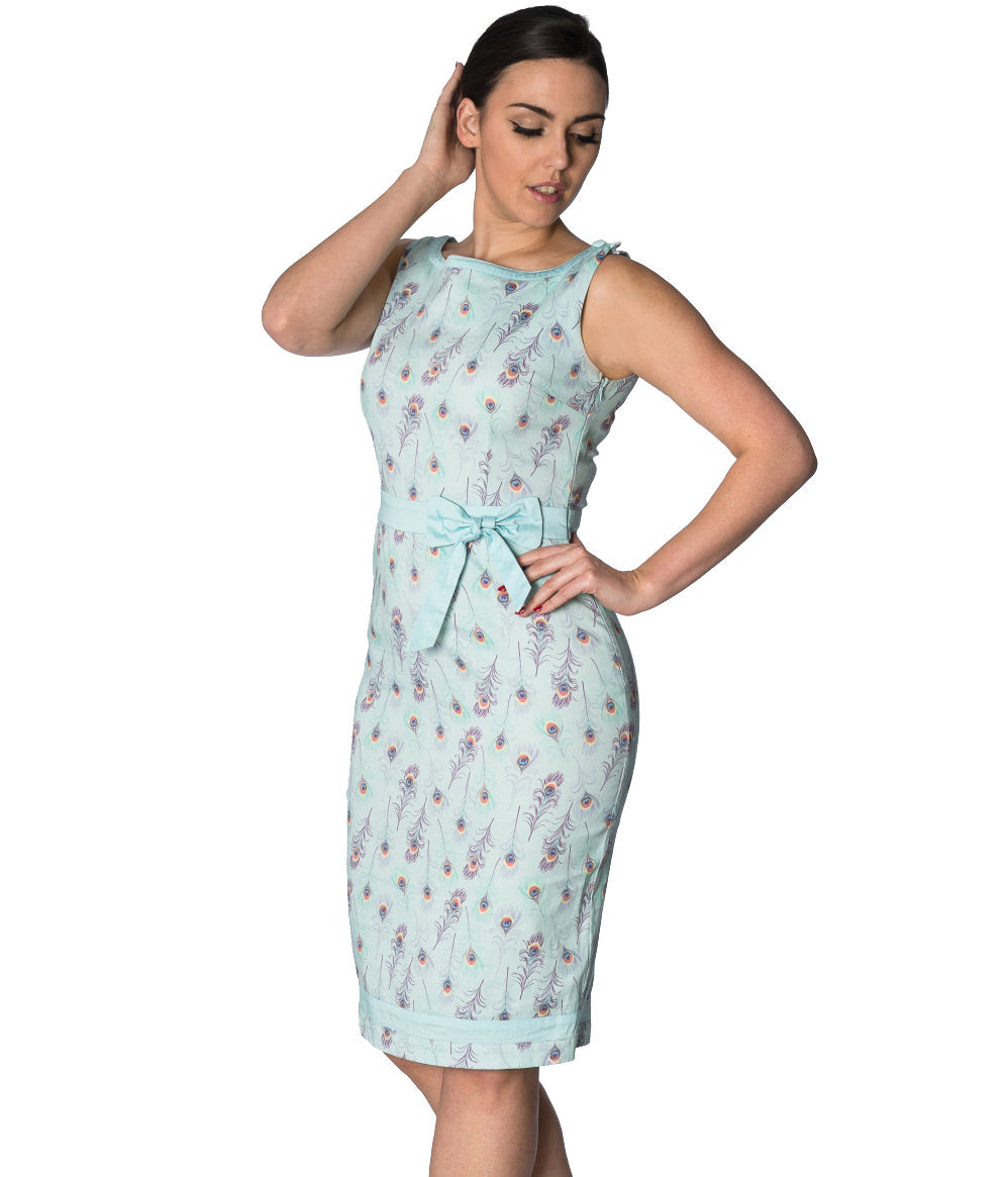 PEACOCK WIGGLE DRESS