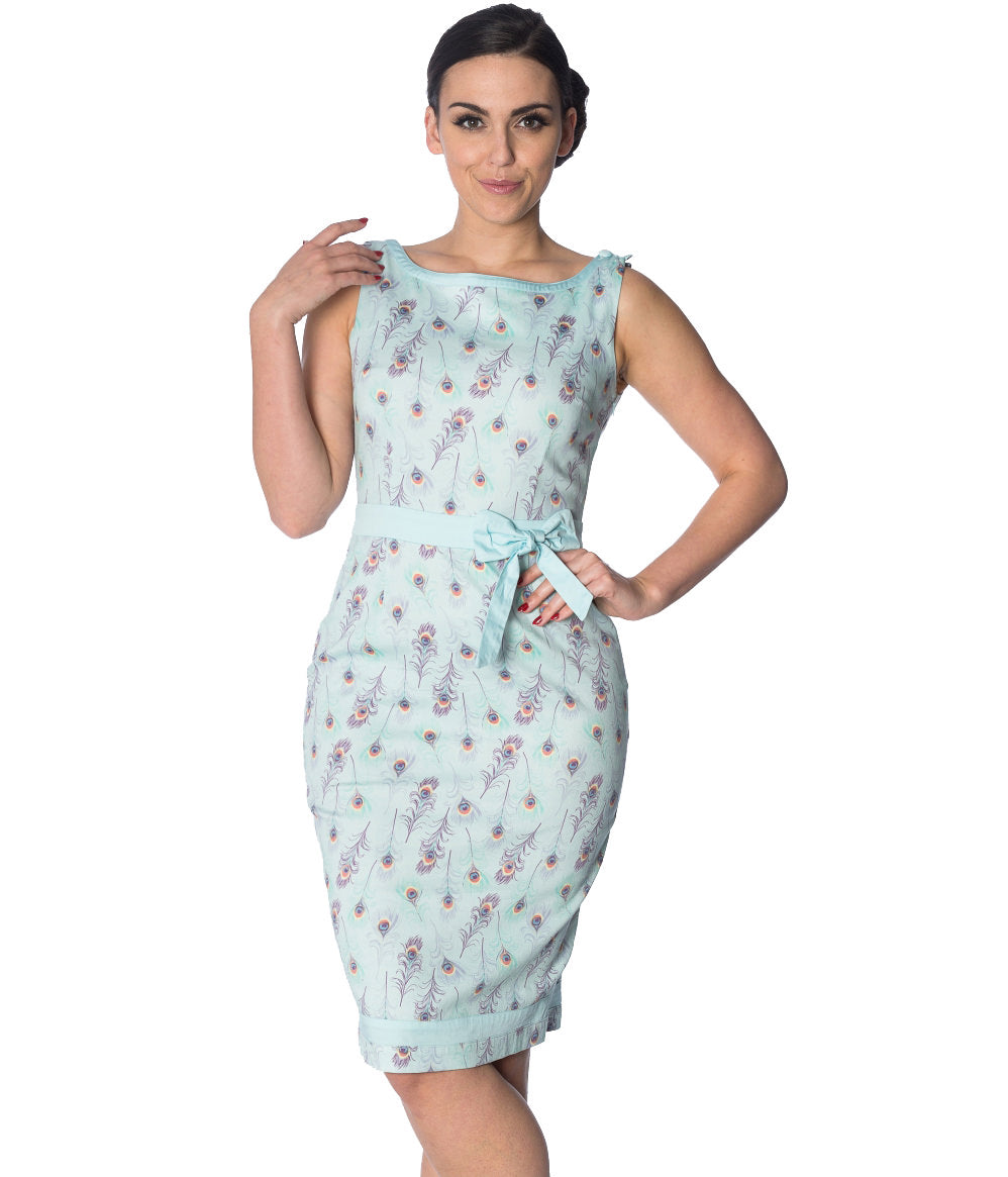 PEACOCK WIGGLE DRESS