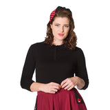 AUDRY BUTTON KNIT TOP