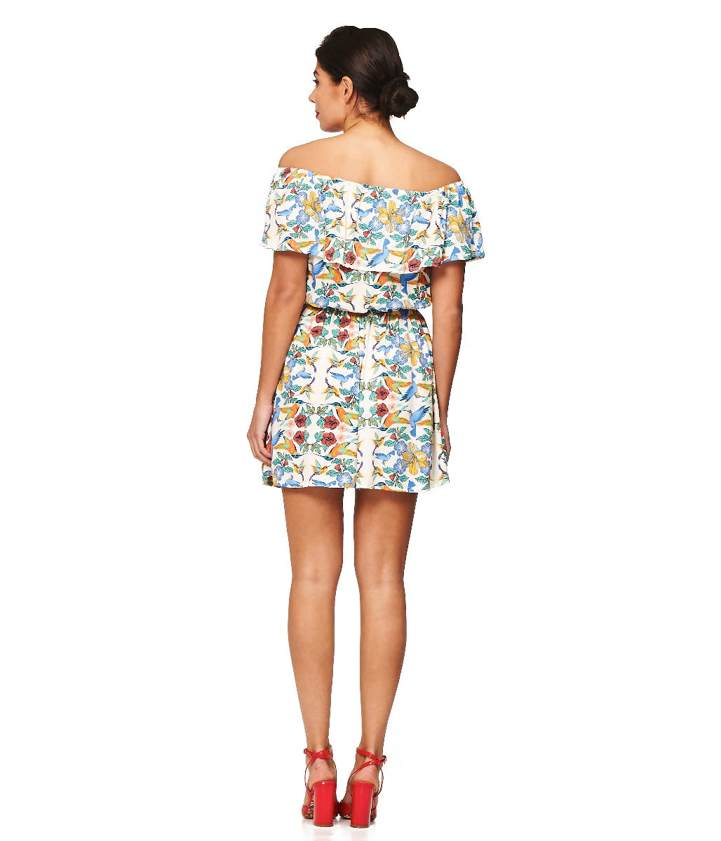 MANDALA OFF SHOULDER PLAYSUIT