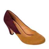 THE MODERNIST TWO TONE SUEDE PUMPS
