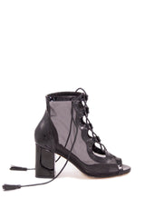 CHANTED PEEP TOE LACE UP BOOT