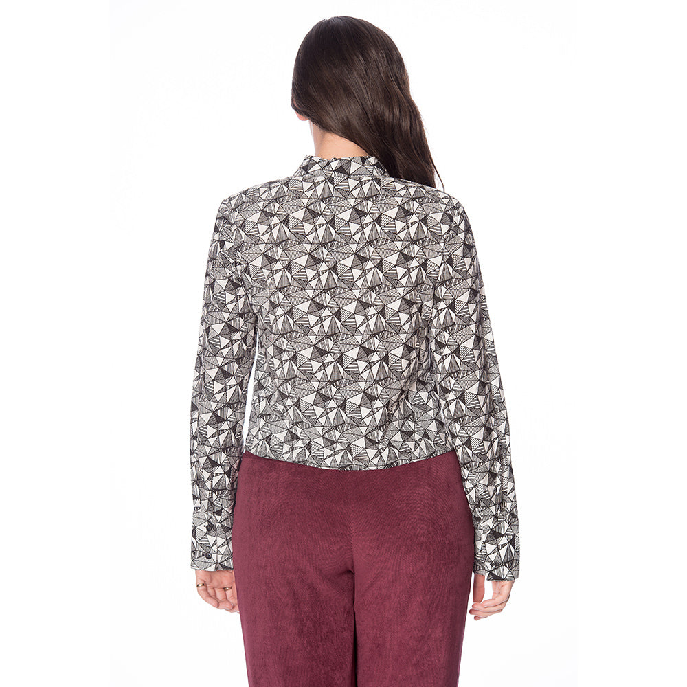 FRILL ME JACQUARD SHIRT