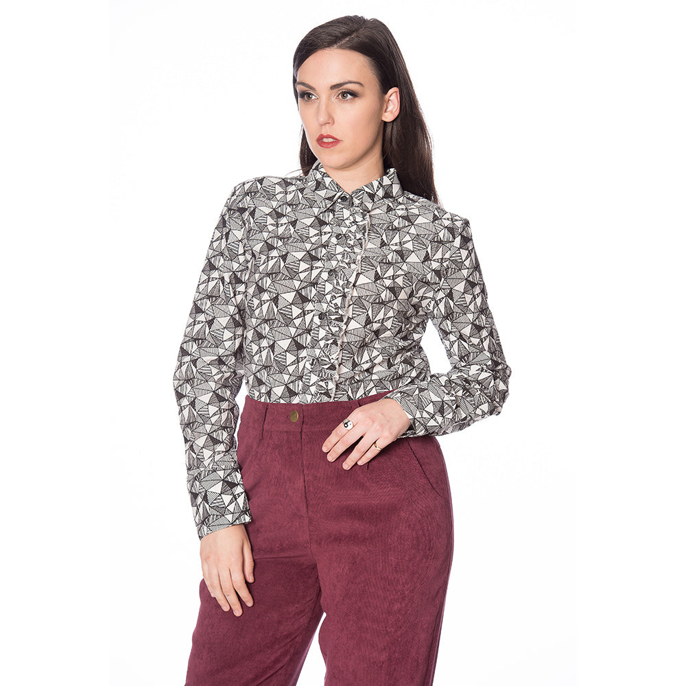 FRILL ME JACQUARD SHIRT