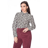 FRILL ME JACQUARD SHIRT