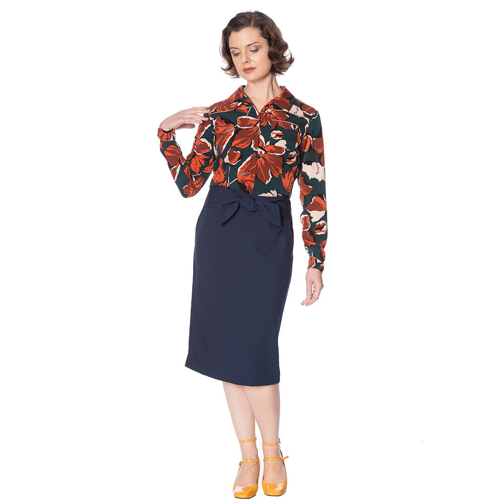 THE WORK TO COCKTAILS FLORAL SHIRT