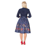 SPACE VAMP BORDER PRINT SKIRT