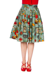 SUMMER MOON PLEATED SKIRT
