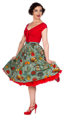 SUMMER MOON PLEATED SKIRT