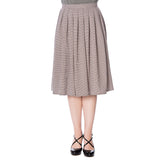 BETTY CHECK PLEAT SKIRT