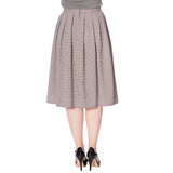 BETTY CHECK PLEAT SKIRT