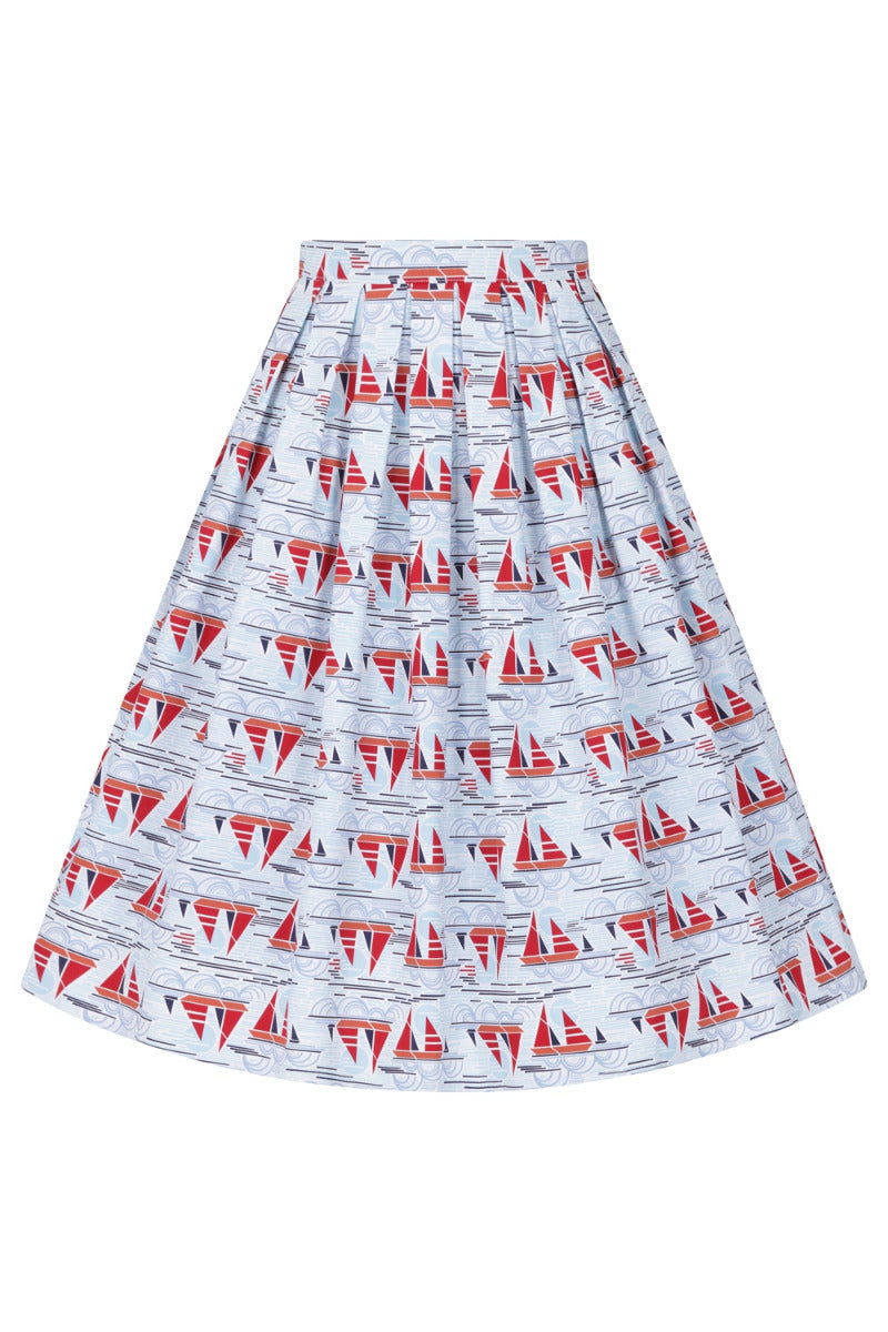 SAIL AWAY PLEAT SKIRT