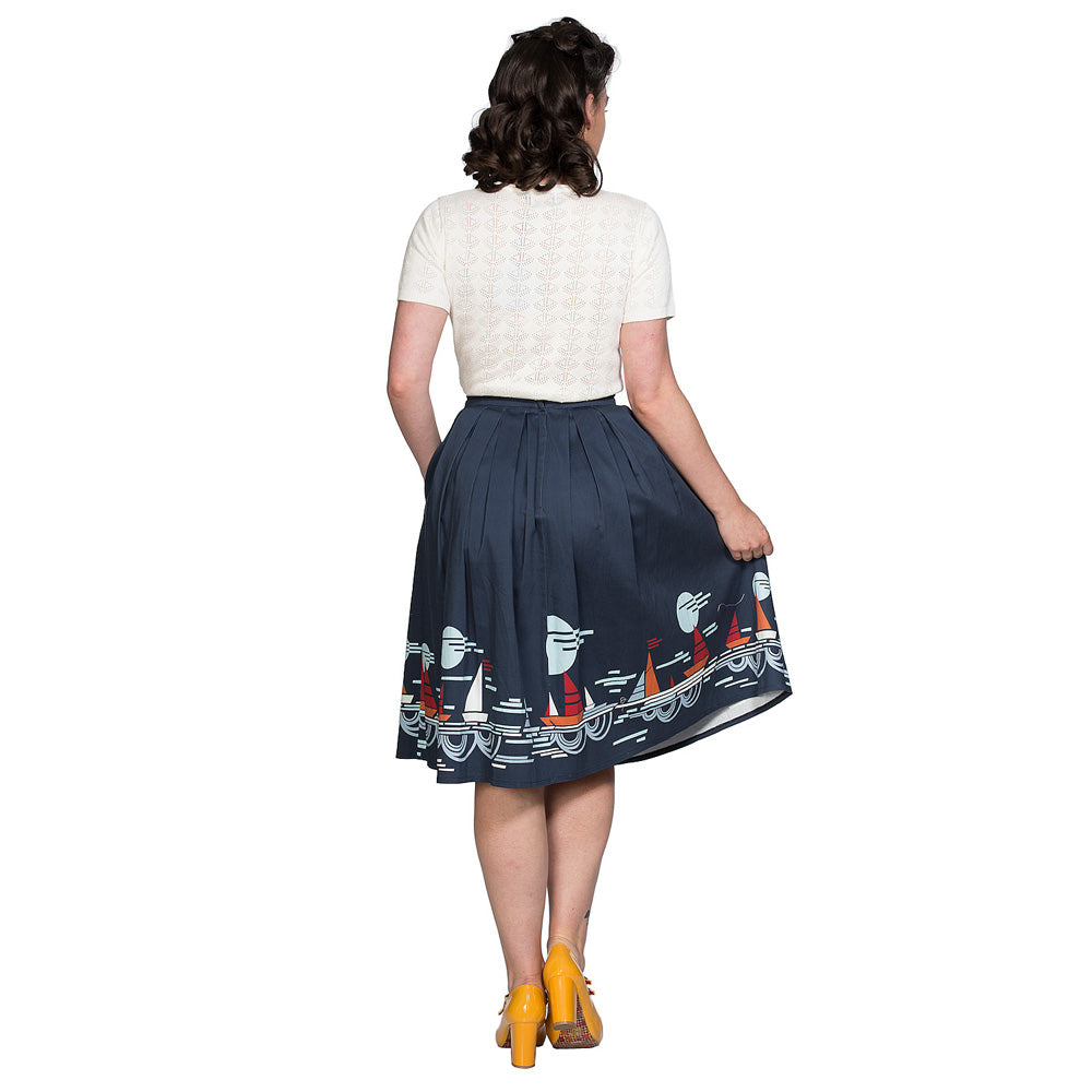 SUMMER SAIL PLEAT SKIRT