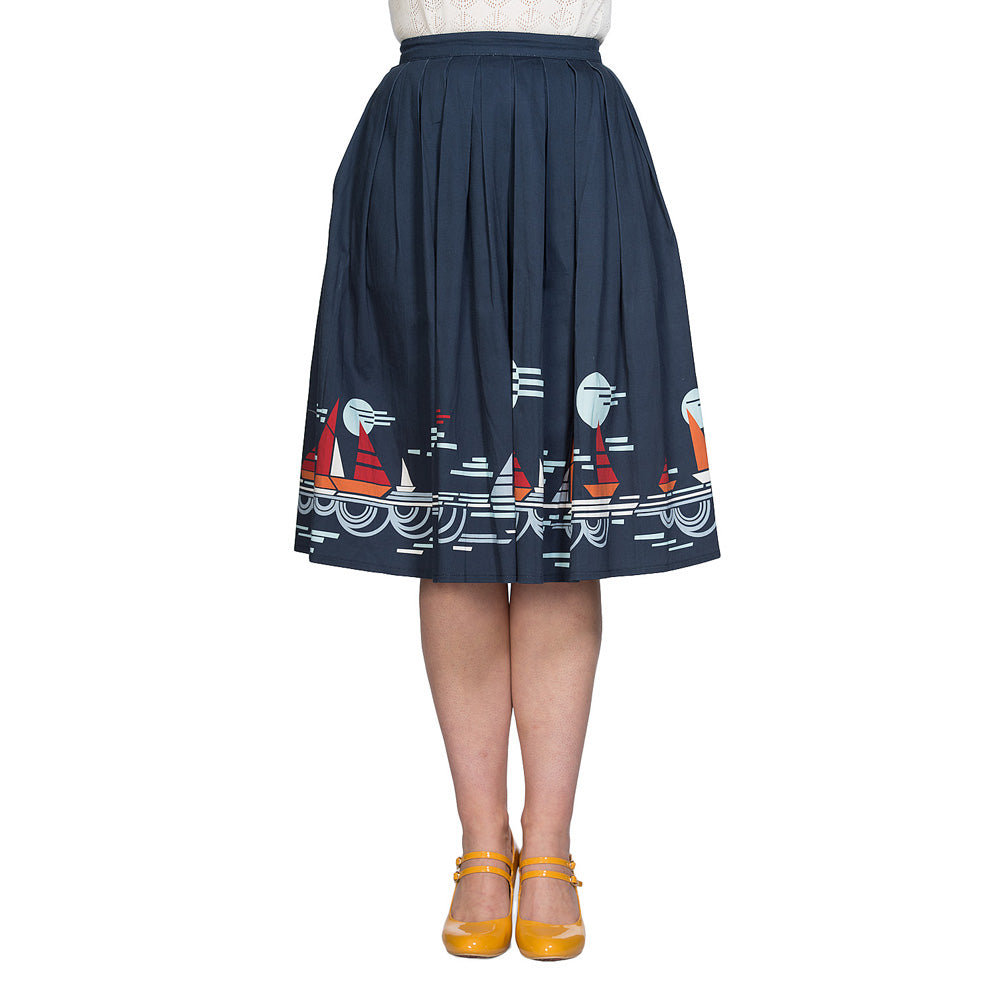 SUMMER SAIL PLEAT SKIRT