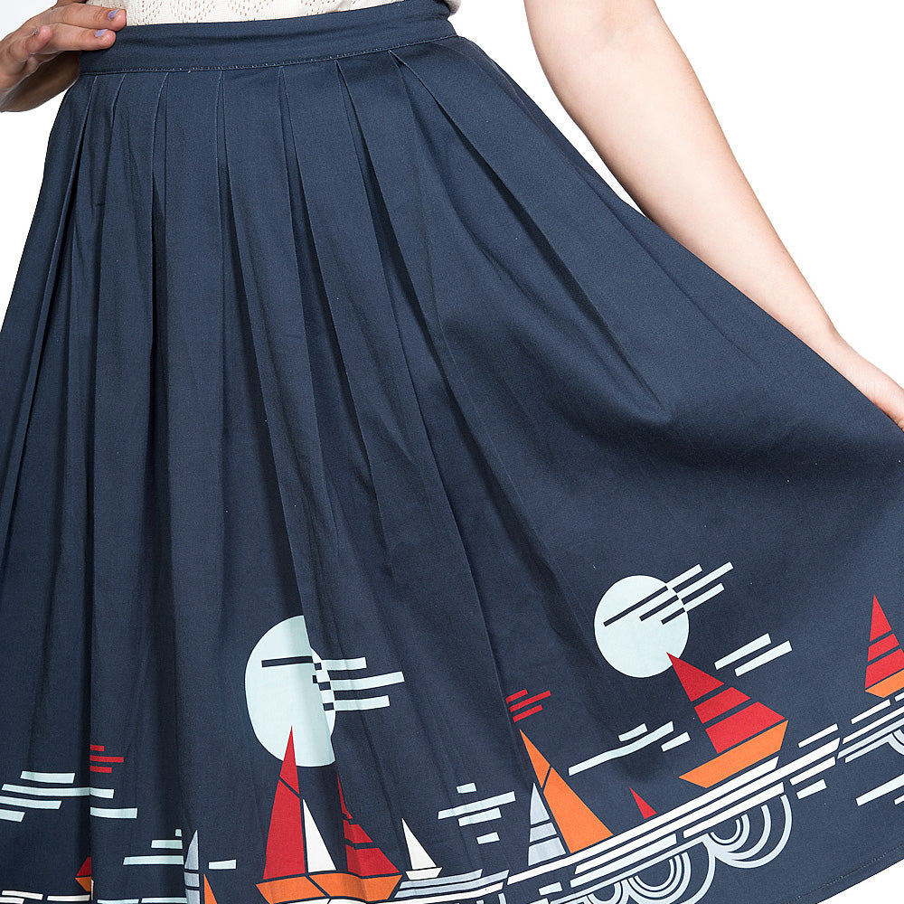 SUMMER SAIL PLEAT SKIRT