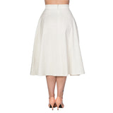 WHITE PREPPY SKIRT