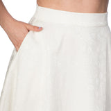 WHITE PREPPY SKIRT