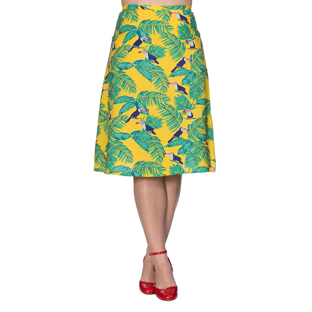 TOUCAN ALL OVER SKIRT