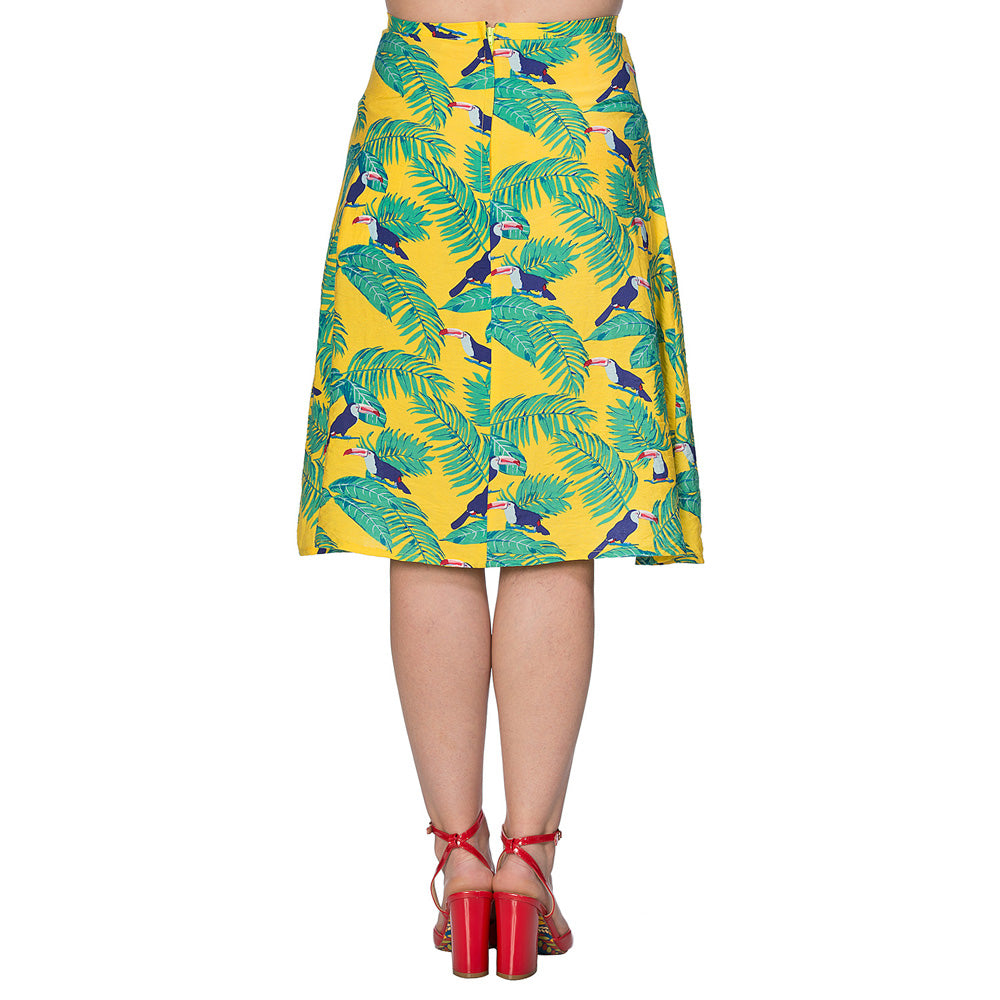 TOUCAN ALL OVER SKIRT