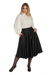 HAZEL SATIN SPARKLE SKIRT