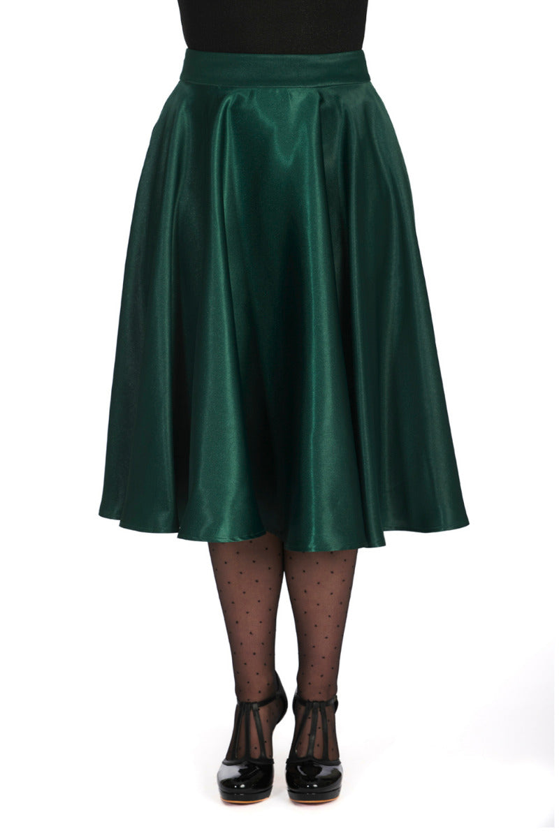 HAZEL SATIN SPARKLE SKIRT