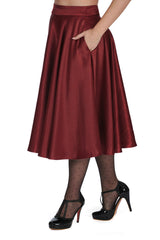 HAZEL SATIN SPARKLE SKIRT
