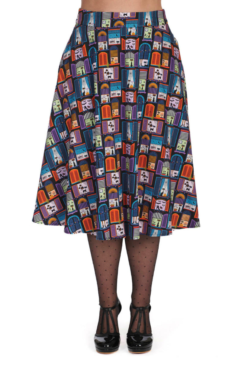 WINDOW CAT SWING SKIRT