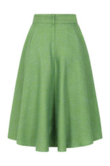 1950's Banned Retro Cary Green swing skirt-Green