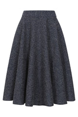 1950's Banned Retro Cary Green swing skirt-Navy