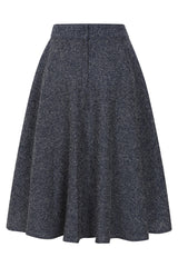 1950's Banned Retro Cary Green swing skirt-Navy
