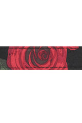 Banned Millie Rose Garden Circle Skirt - Retro Style Floral Swing Skirt with Belt-Black