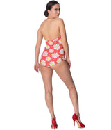CRAZY DAISY HALTERNECK SWIMSUIT